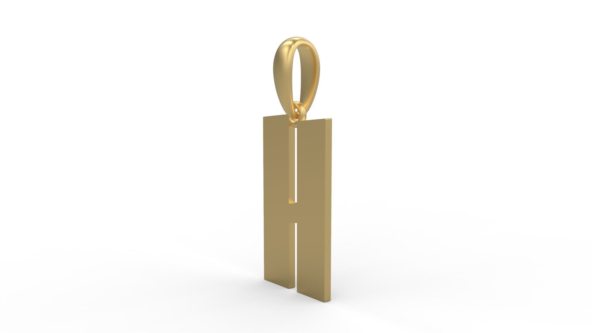 Initial Letters Pendant Jack Stanislav H 3D print model_1