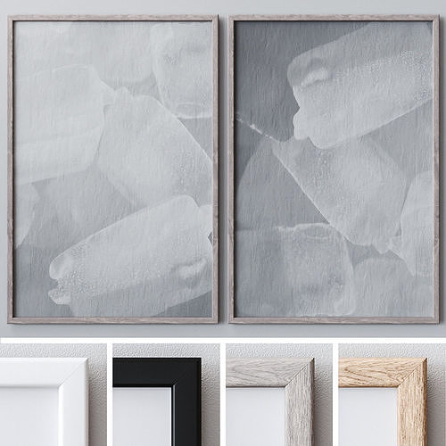 Set of large wall paintings  535 3D model