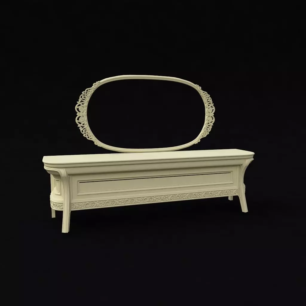 cabinet and mirror 3D model_0