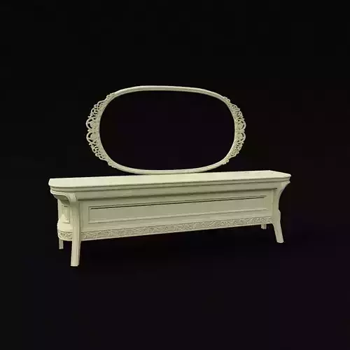cabinet and mirror