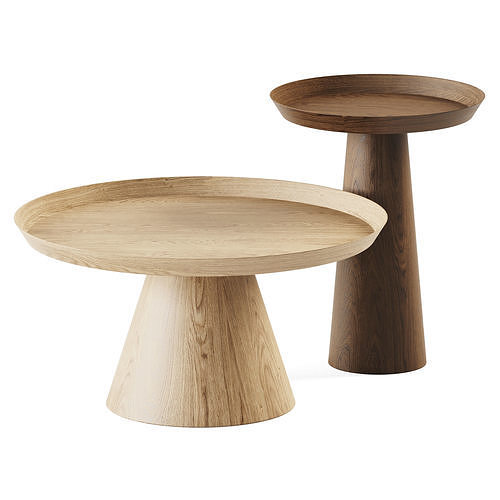 Luana Coffee Table Oak Bloomingville 3D model