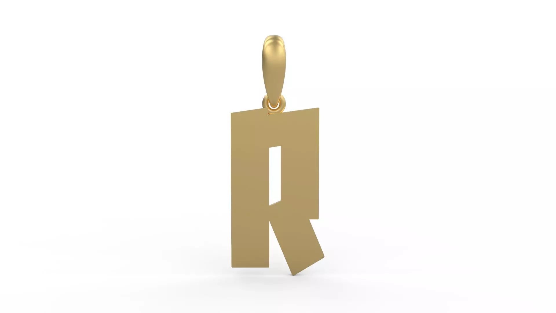 Initial Letters Pendant Jack Stanislav R 3D print model_0