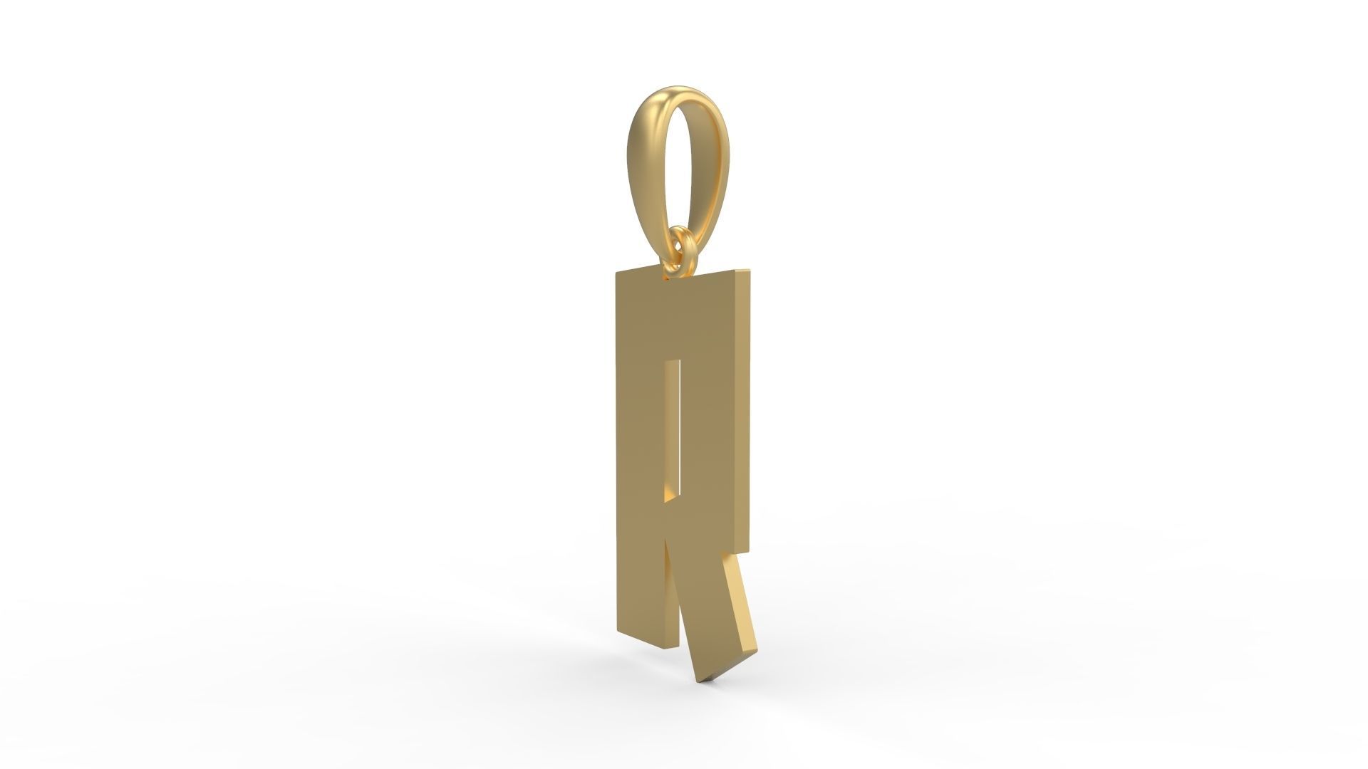 Initial Letters Pendant Jack Stanislav R 3D print model_1