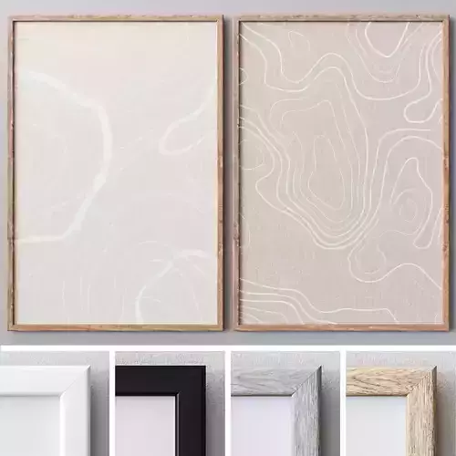 Set of large wall paintings  537