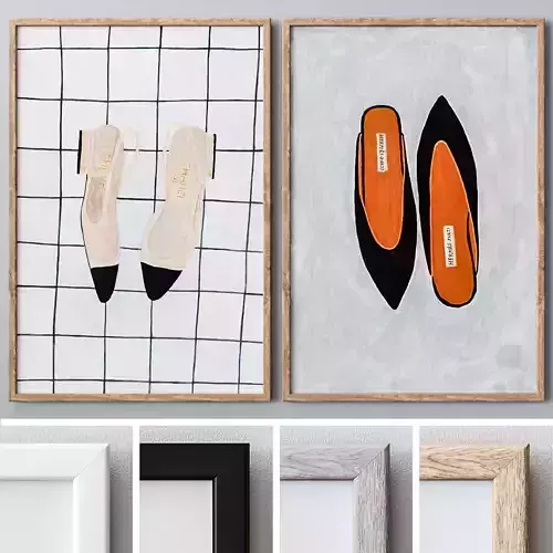 Set of large wall paintings  539