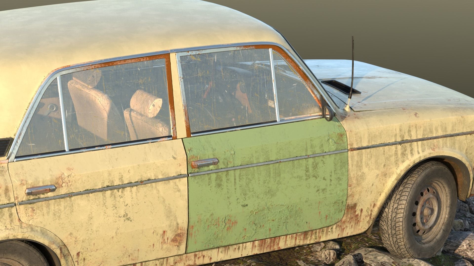 vaz 2106 Low-poly 3D model_8