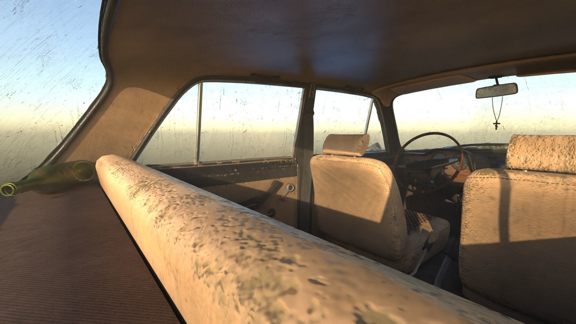 vaz 2106 Low-poly 3D model_9