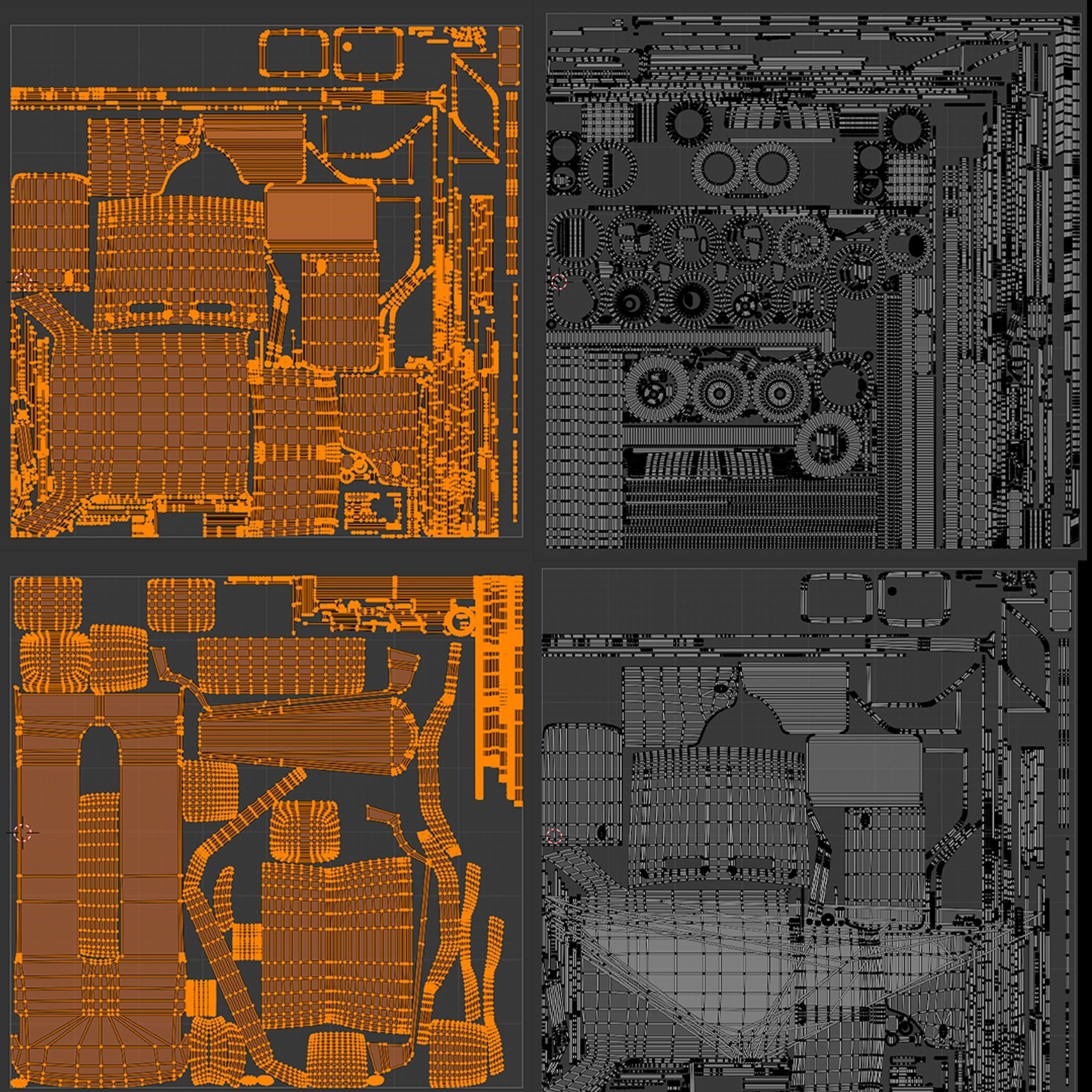 vaz 2106 Low-poly 3D model_12