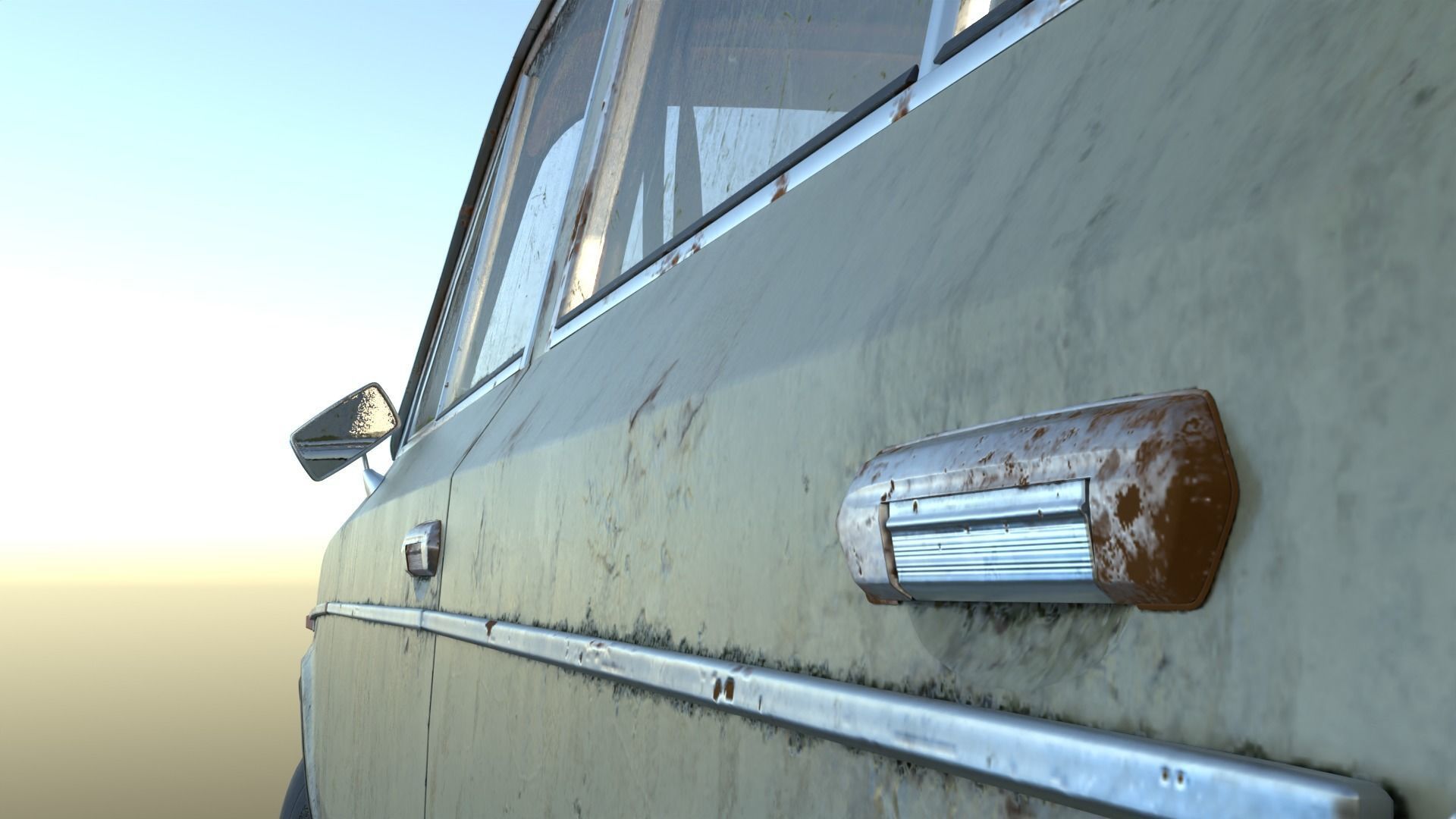 vaz 2106 Low-poly 3D model_6