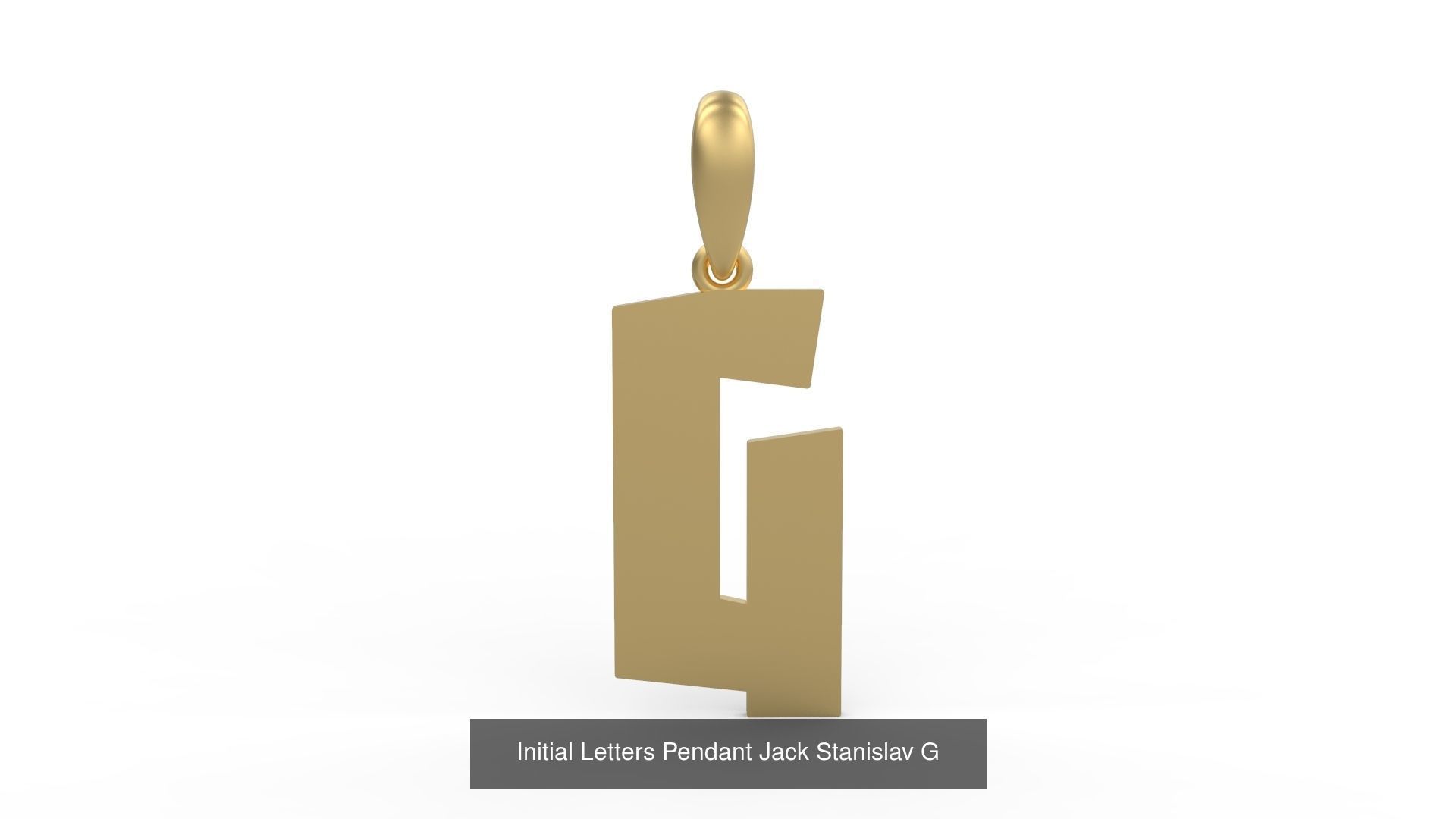 Initial Letters Pendant Alphabets Jack Stanislav 3D Model Collection_9
