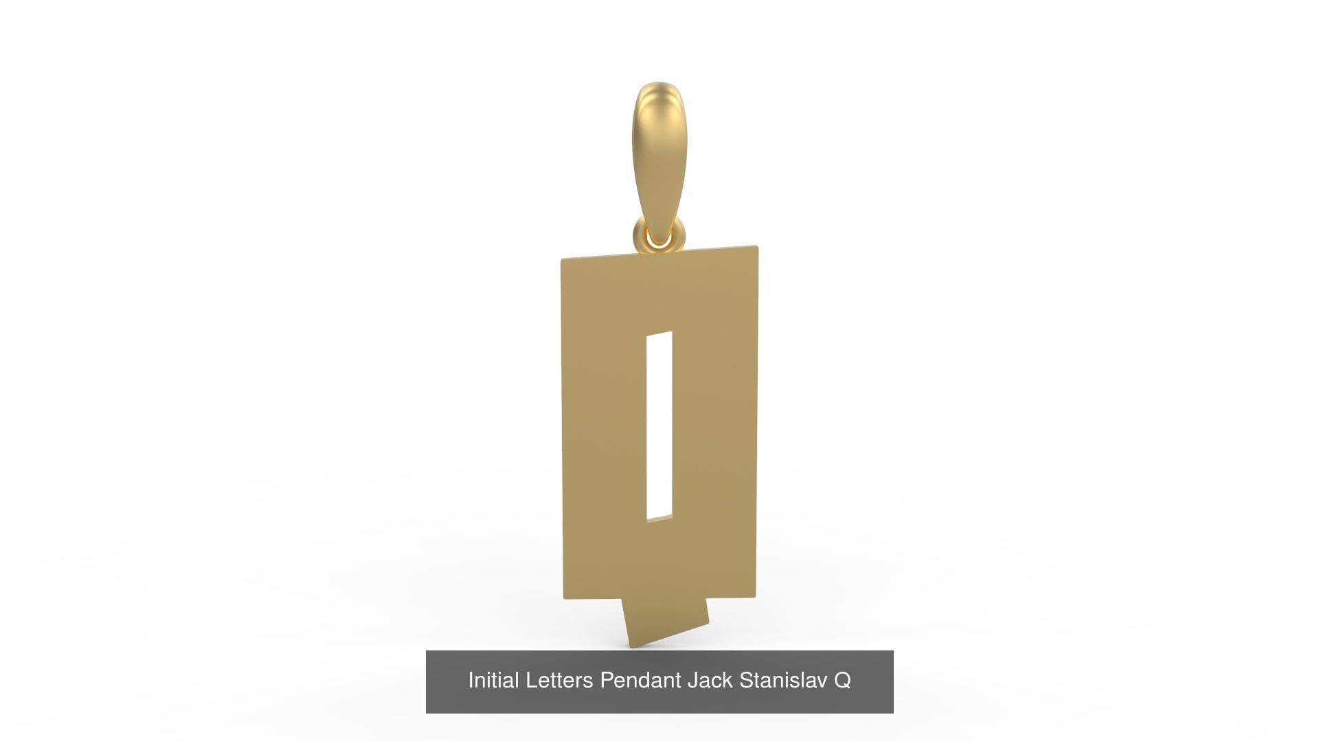 Initial Letters Pendant Alphabets Jack Stanislav 3D Model Collection_19