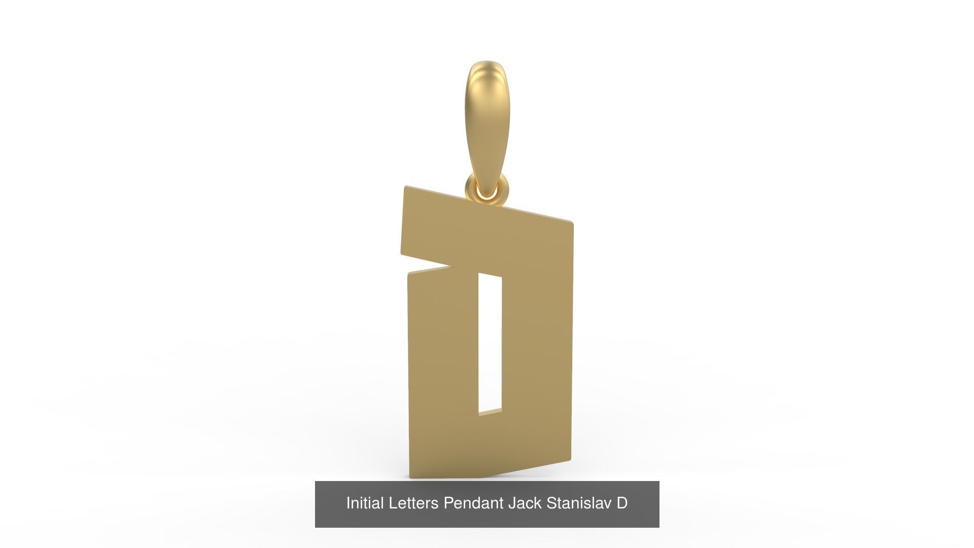 Initial Letters Pendant Alphabets Jack Stanislav 3D Model Collection_6