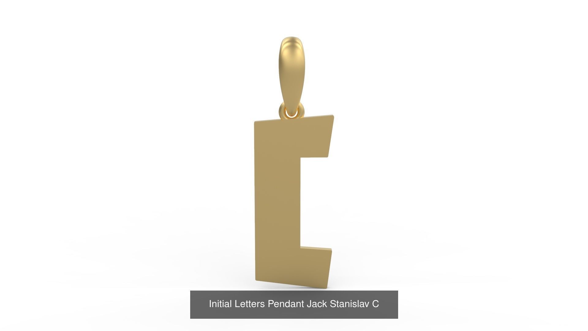 Initial Letters Pendant Alphabets Jack Stanislav 3D Model Collection_5