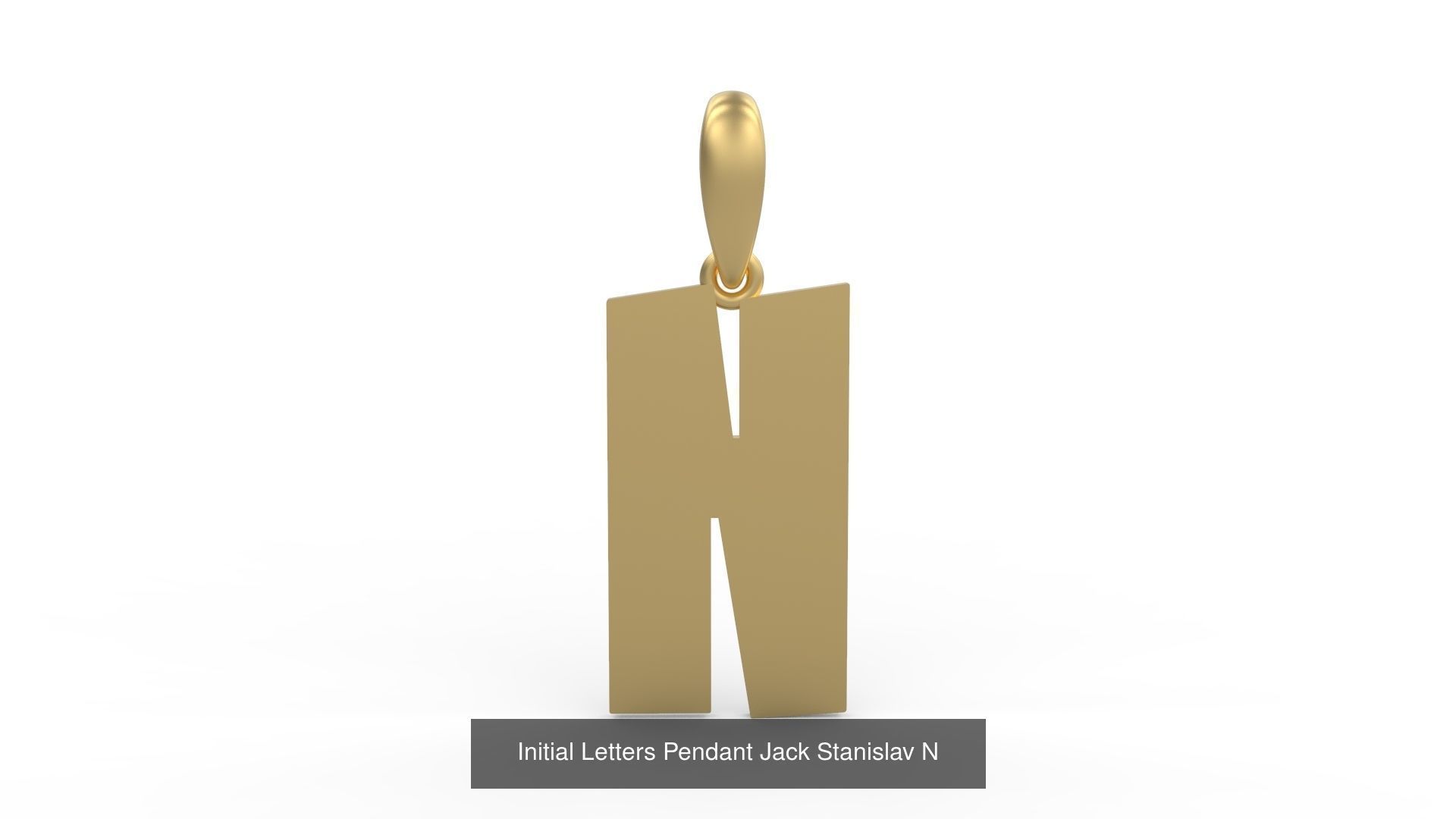 Initial Letters Pendant Alphabets Jack Stanislav 3D Model Collection_16