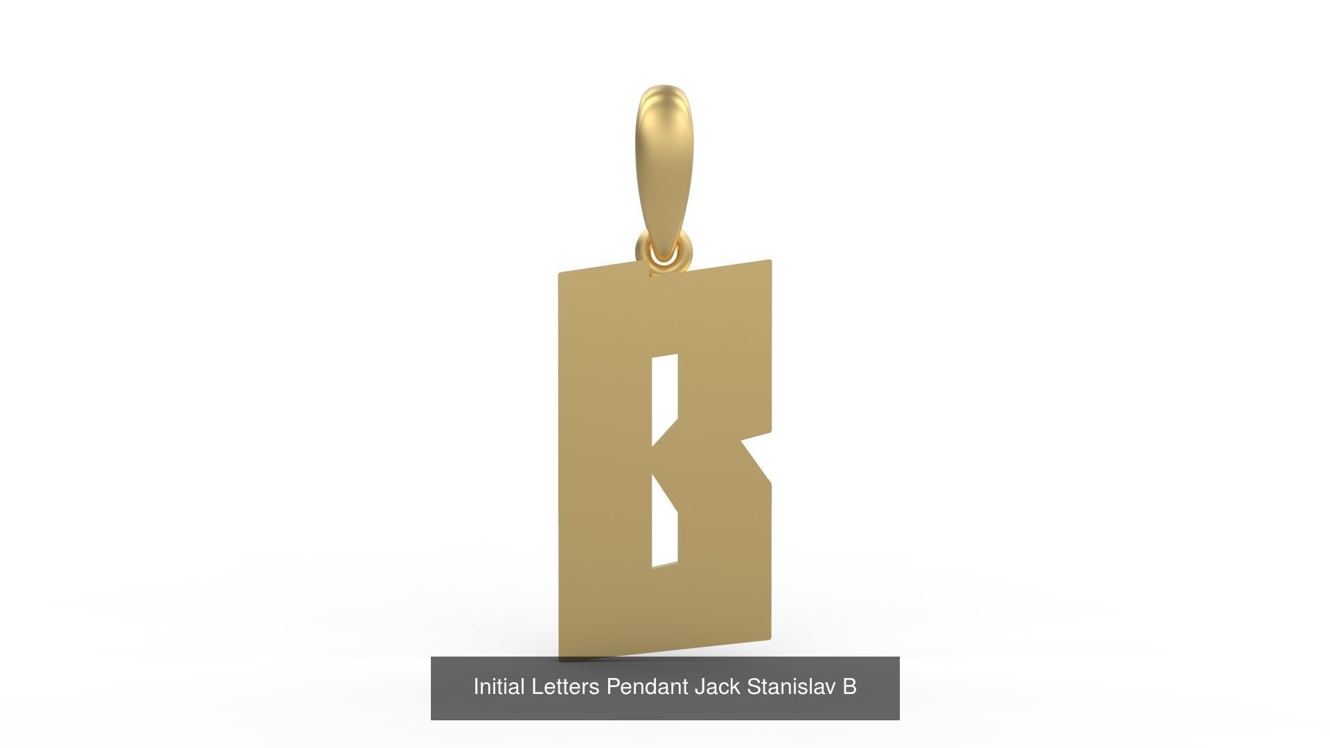 Initial Letters Pendant Alphabets Jack Stanislav 3D Model Collection_4