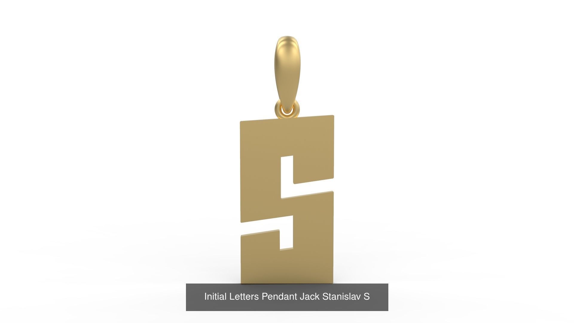 Initial Letters Pendant Alphabets Jack Stanislav 3D Model Collection_21