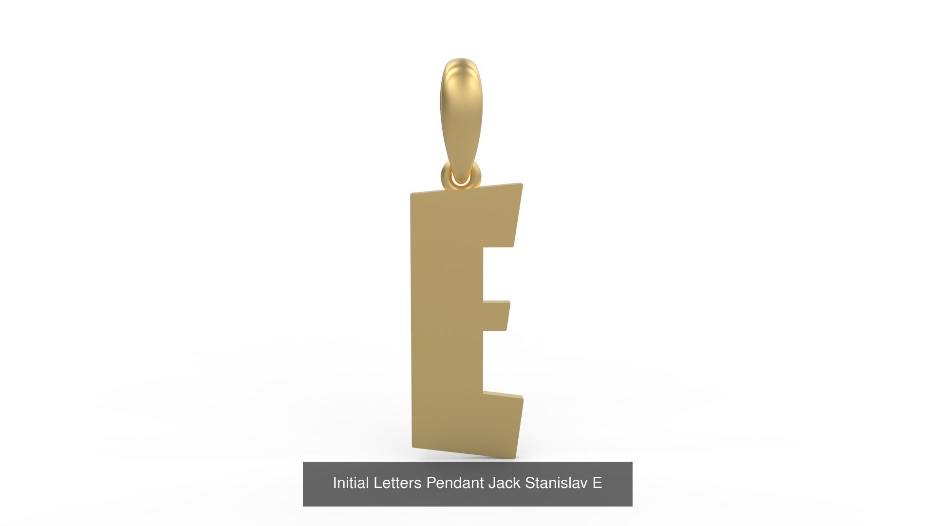 Initial Letters Pendant Alphabets Jack Stanislav 3D Model Collection_7