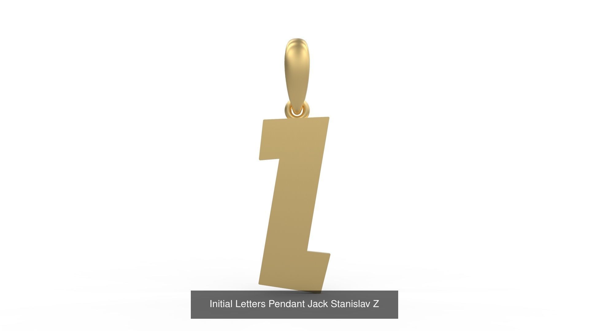 Initial Letters Pendant Alphabets Jack Stanislav 3D Model Collection_28