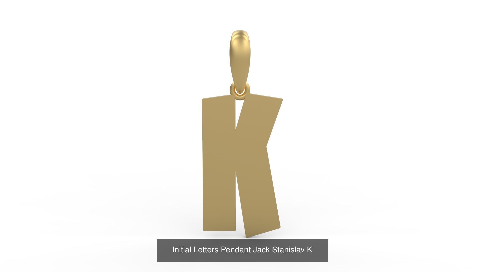 Initial Letters Pendant Alphabets Jack Stanislav 3D Model Collection_13