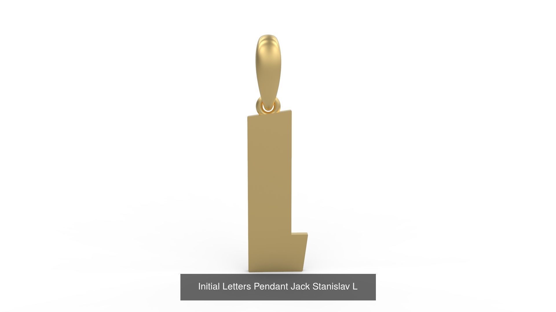 Initial Letters Pendant Alphabets Jack Stanislav 3D Model Collection_14