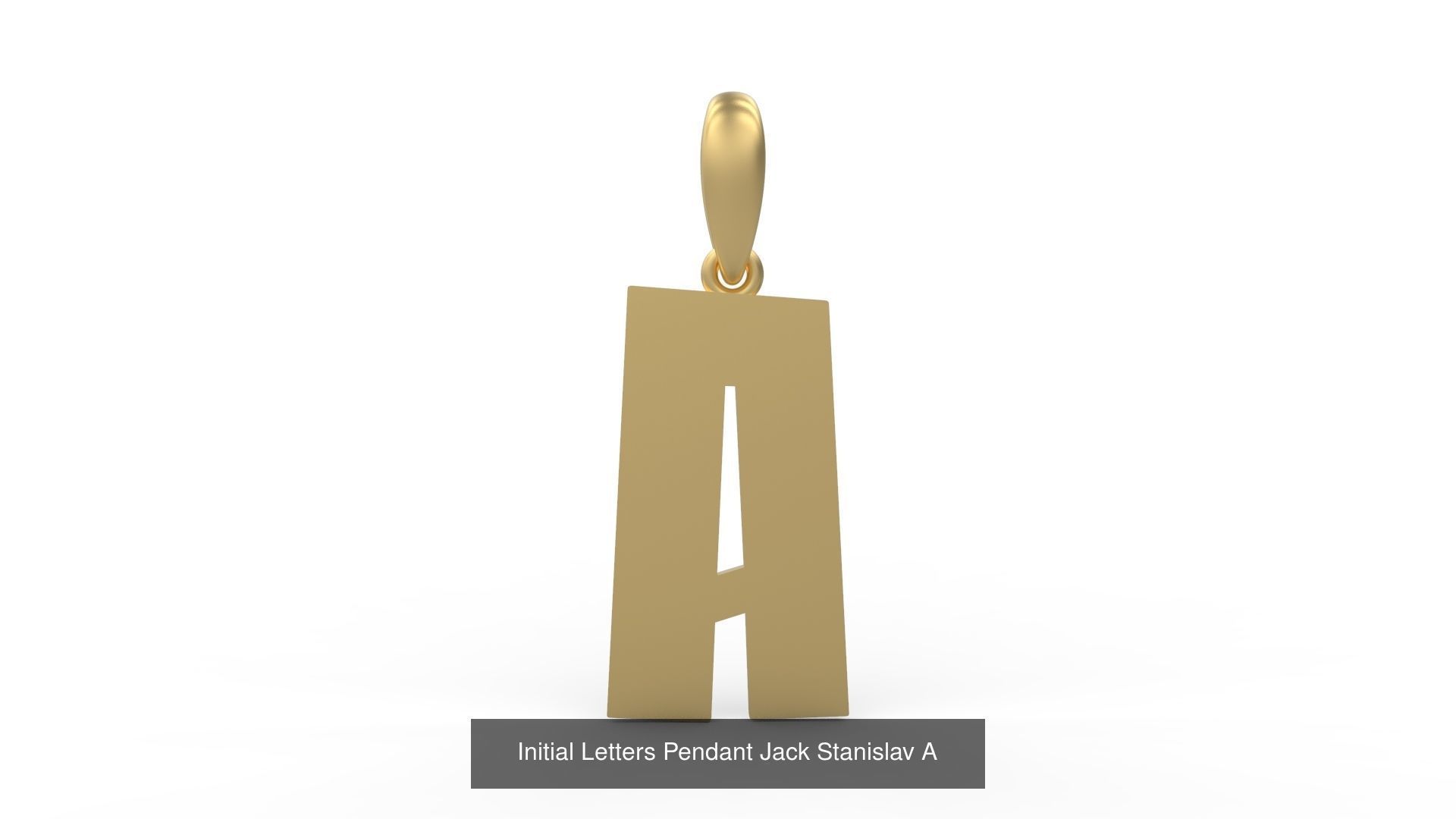 Initial Letters Pendant Alphabets Jack Stanislav 3D Model Collection_3
