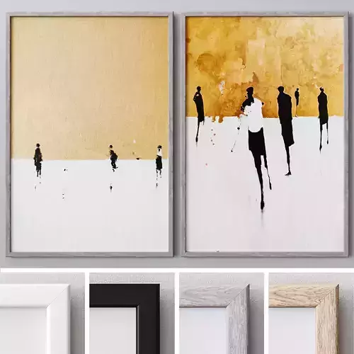 Set of large wall paintings  543