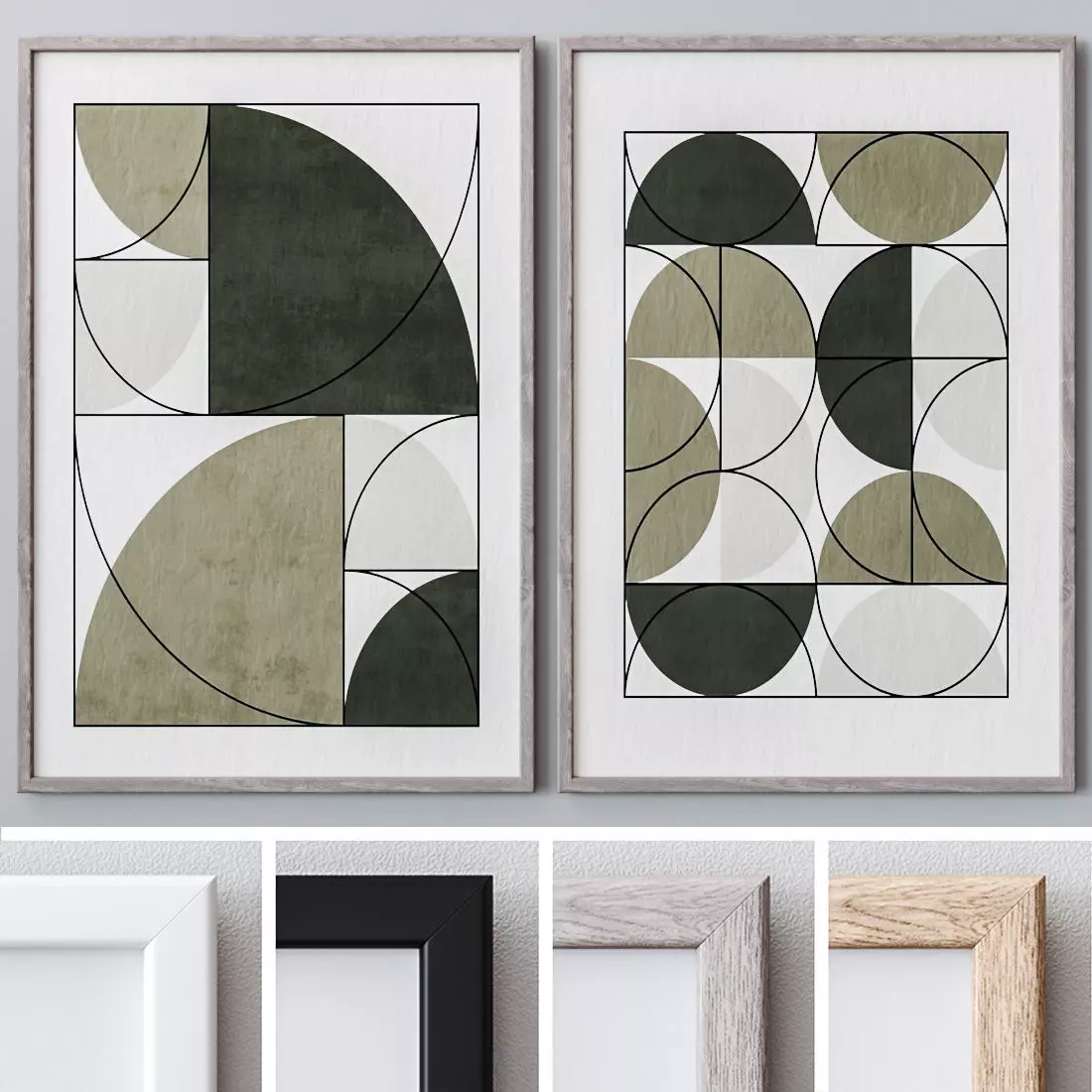 Set of large wall paintings 544 3D model