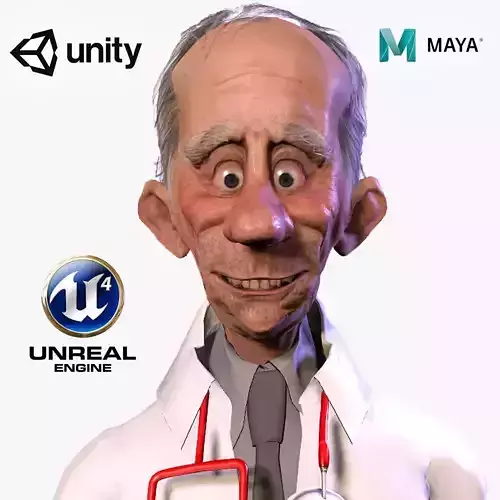 High quality character full Rigged and Animated 3D model 3D model
