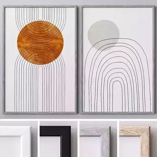 Set of large wall paintings  545