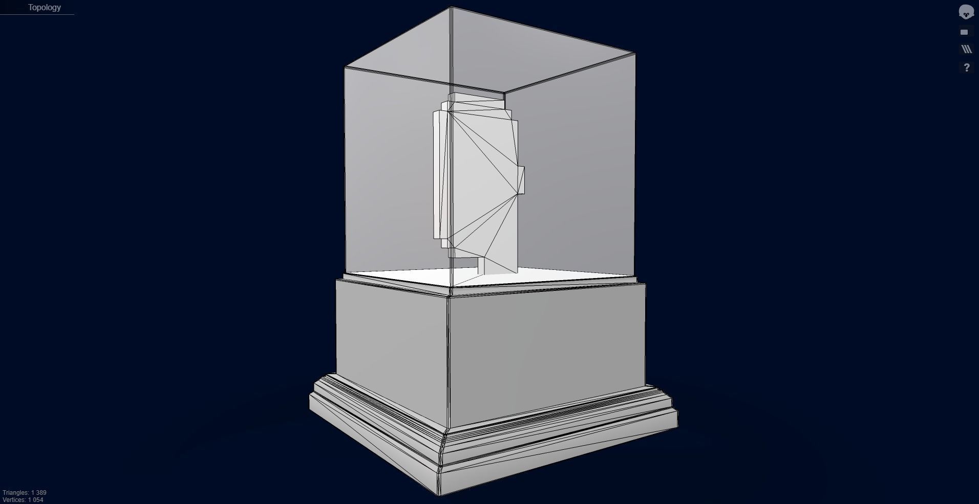 Gold Punk Low-poly 3D model_8