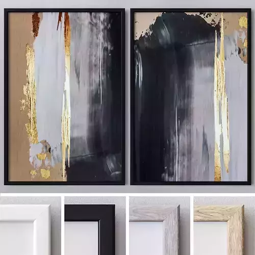 Set of large wall paintings  550