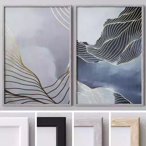 Set of large wall paintings 551