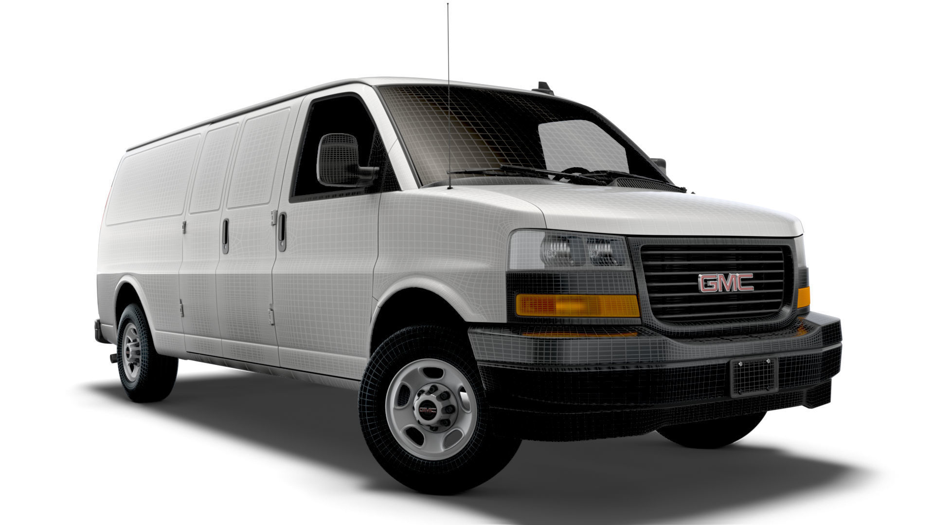 GMC Savana Cargo RWD 3500 Extended Van 2022 3D model_12
