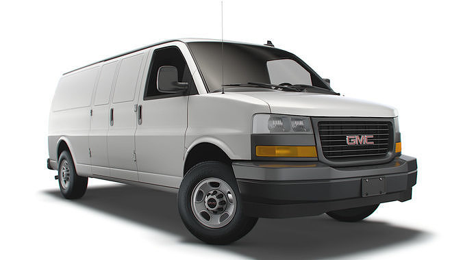 GMC Savana Cargo RWD 3500 Extended Van 2022 3D model