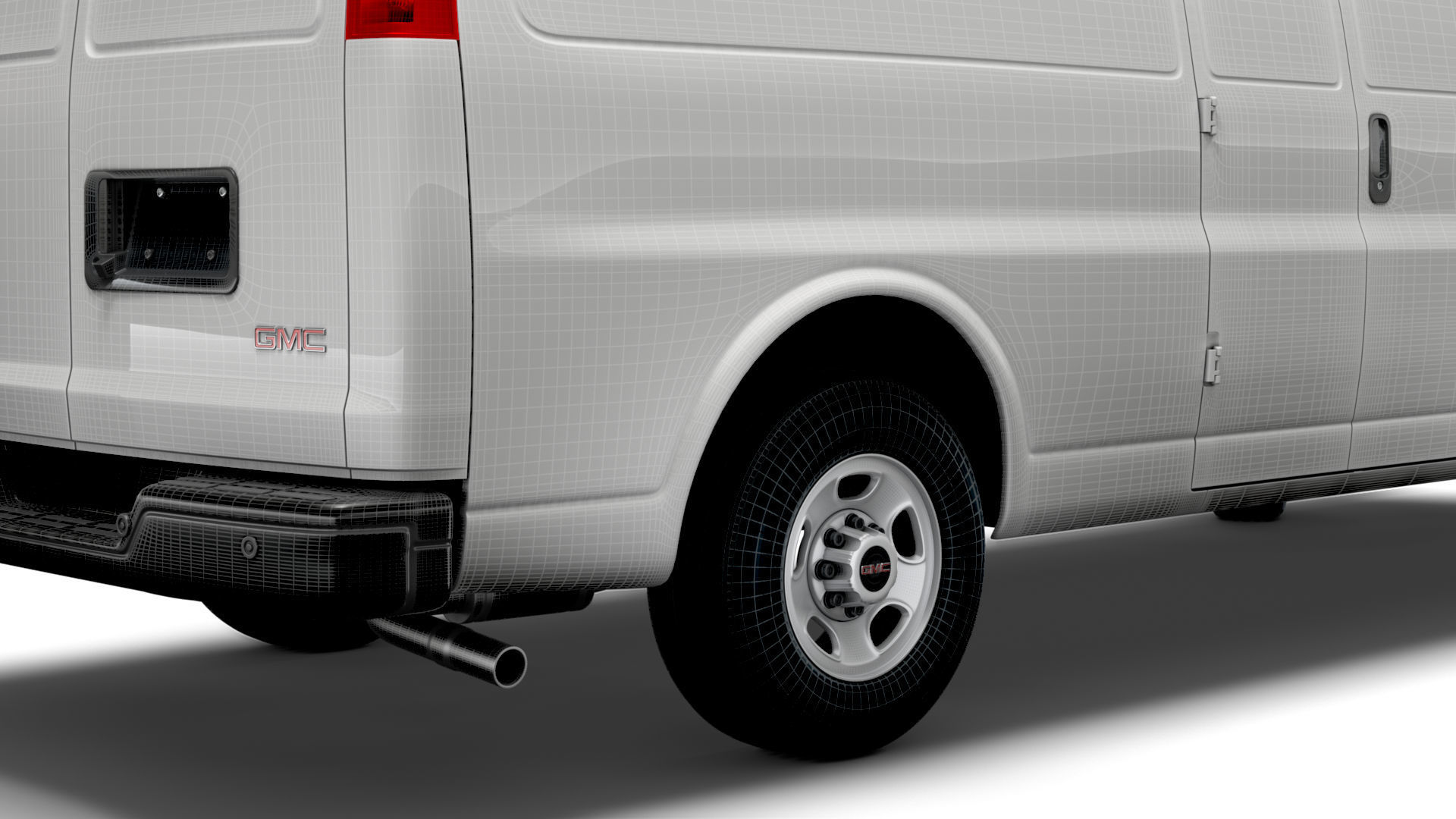 GMC Savana Cargo RWD 3500 Extended Van 2022 3D model_23