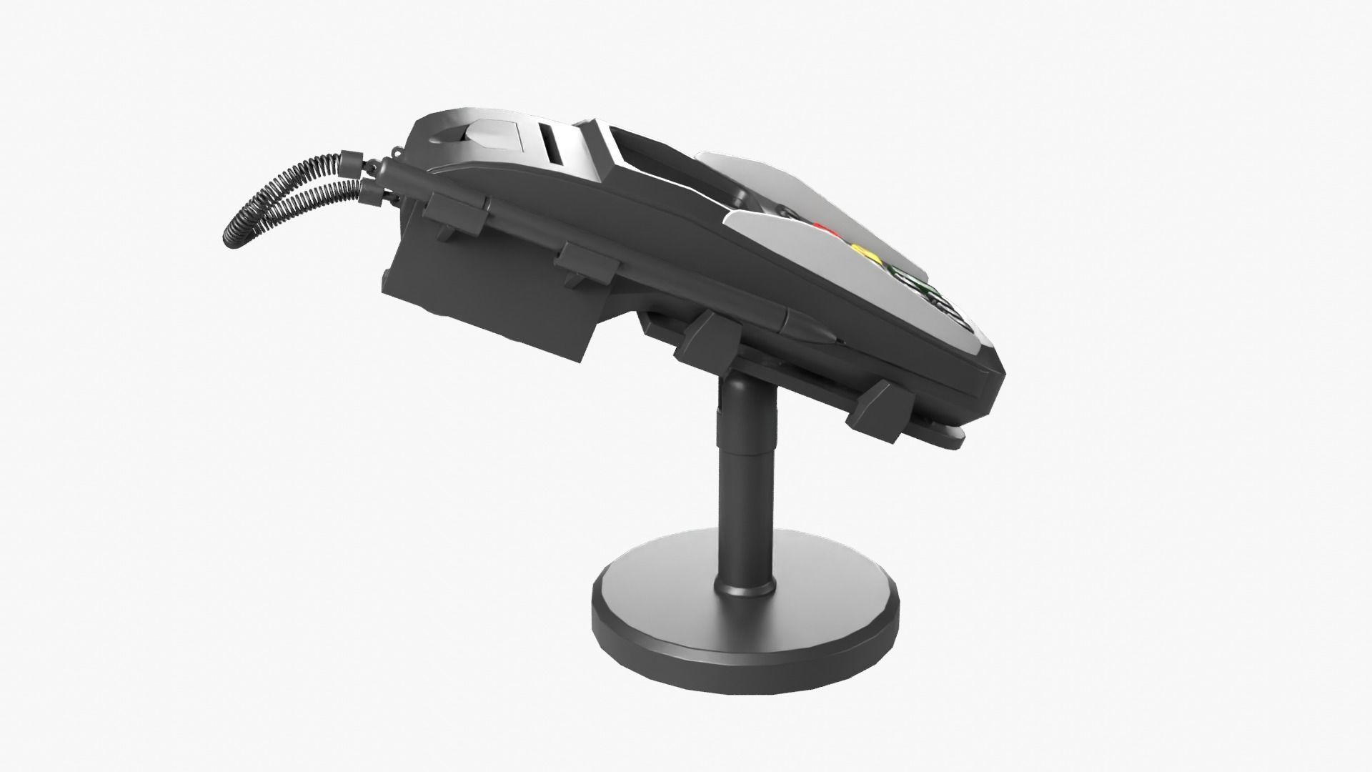 POS Payment Terminal Low-poly 3D model_10