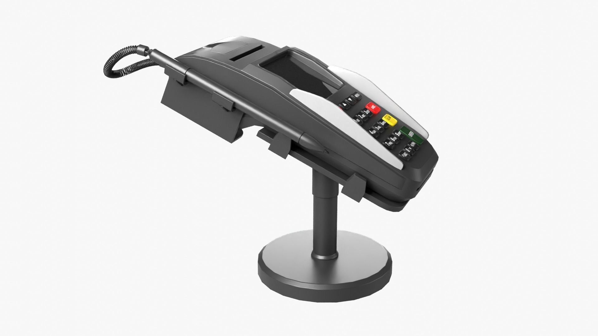 POS Payment Terminal Low-poly 3D model_11