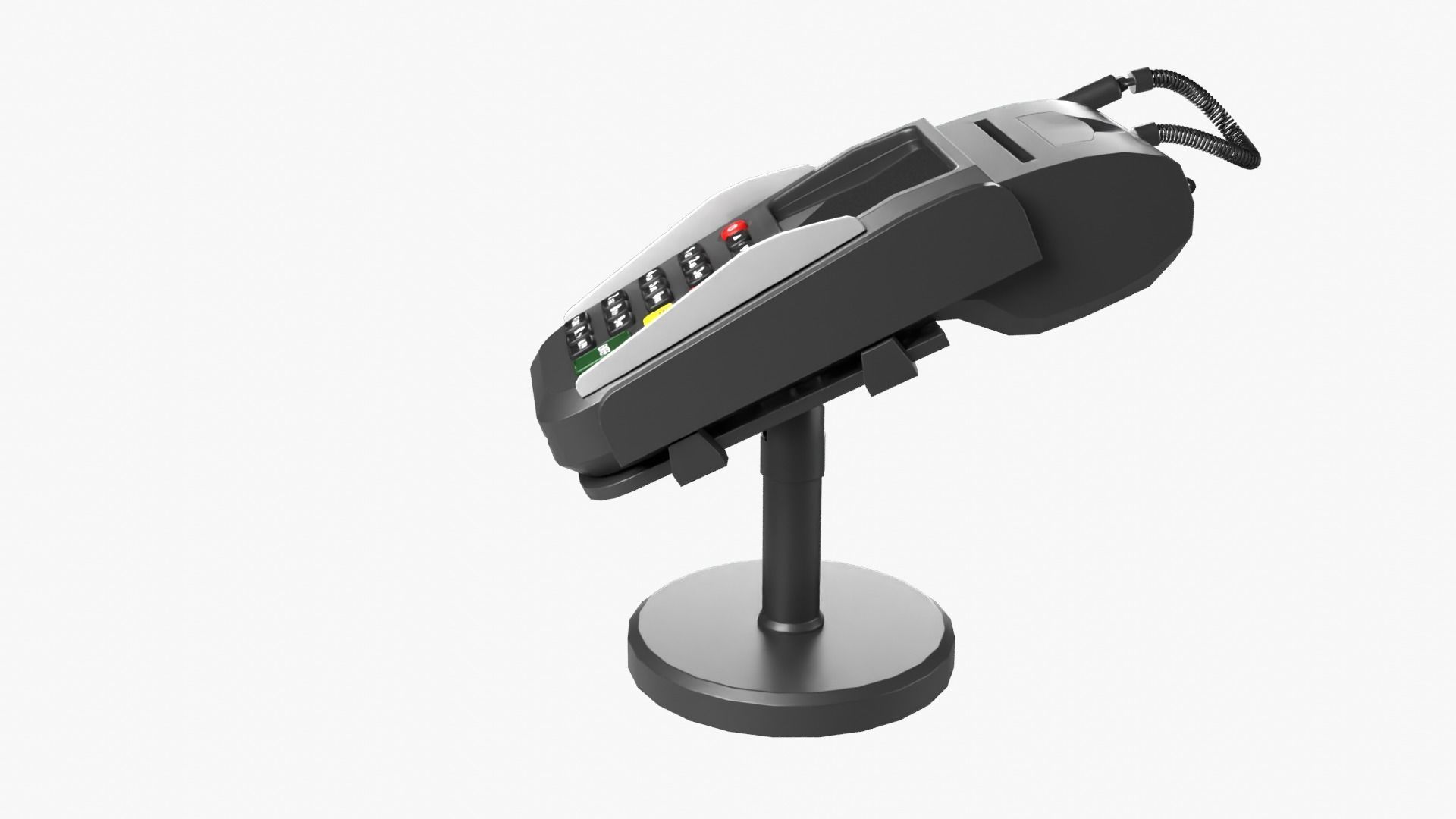 POS Payment Terminal Low-poly 3D model_4