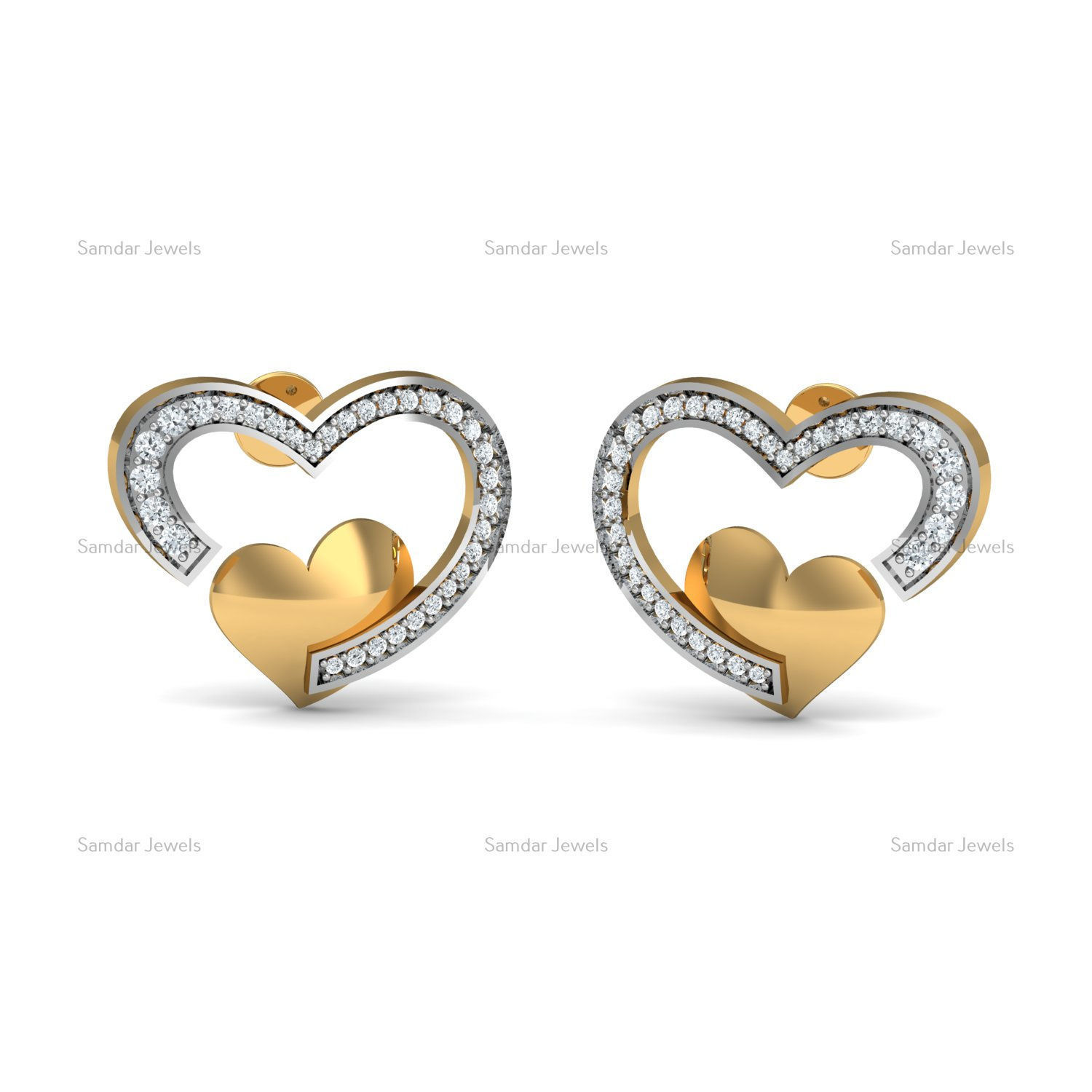 Earring Pendants And Rings Lot Printable Model p1688 3D print model_4