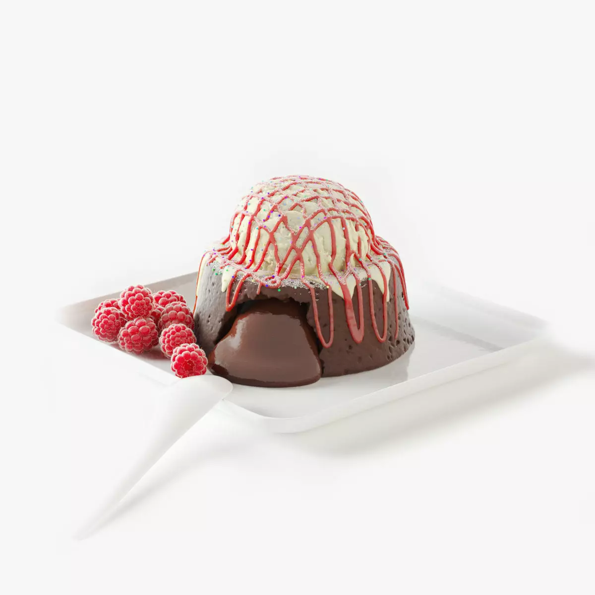 GRUNDFORM - Chocolate lava cake 3D model