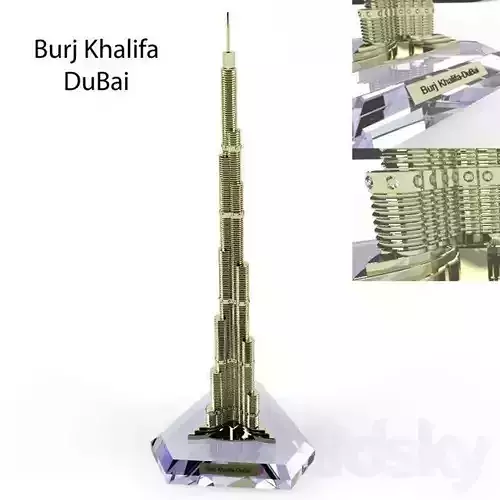 burj khalifa 3D model
