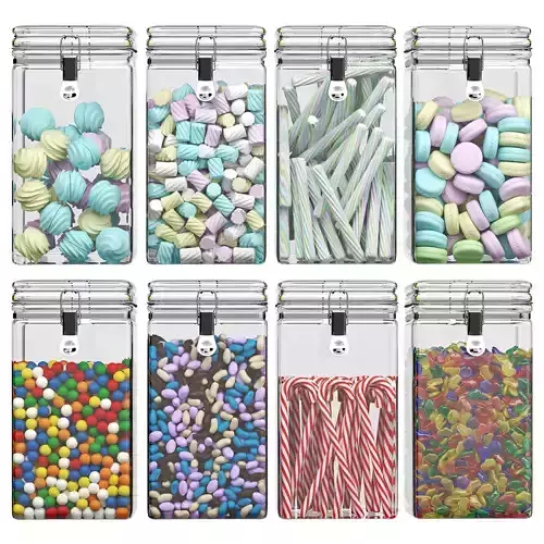 Sweets In Glass Jars