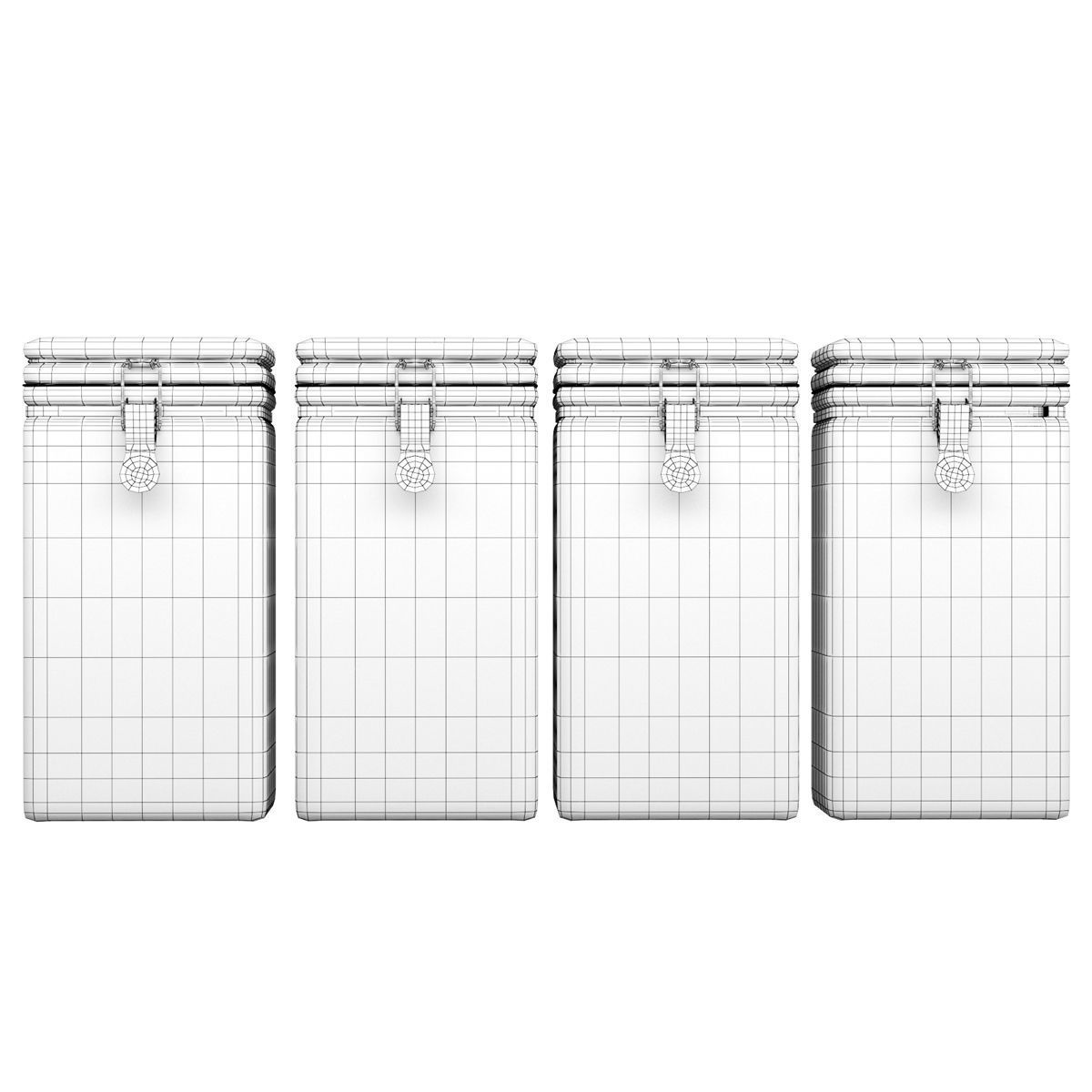 Sweets In Glass Jars 3D model_1