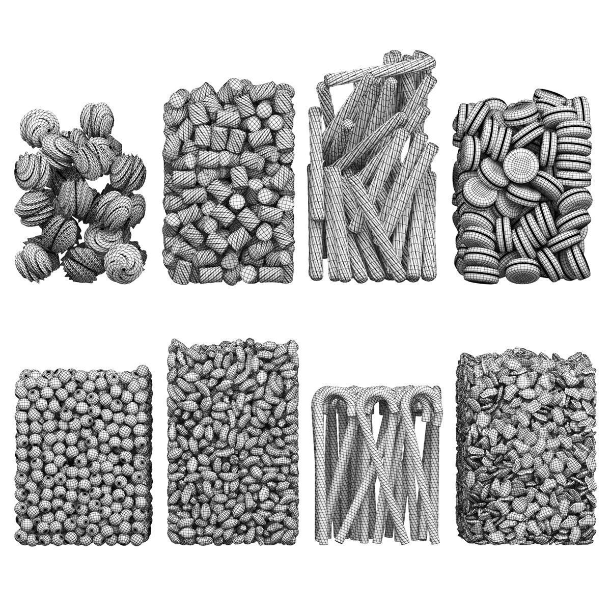 Sweets In Glass Jars 3D model_3