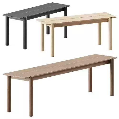 Linear Wood Bench by Muuto