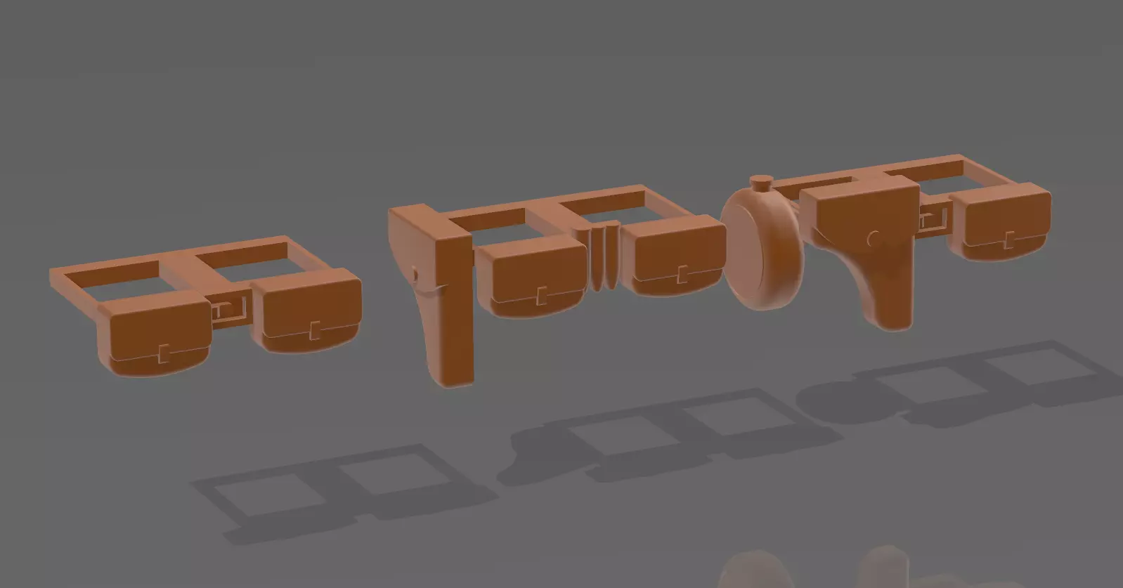Lego compatible belts 3D print model_0