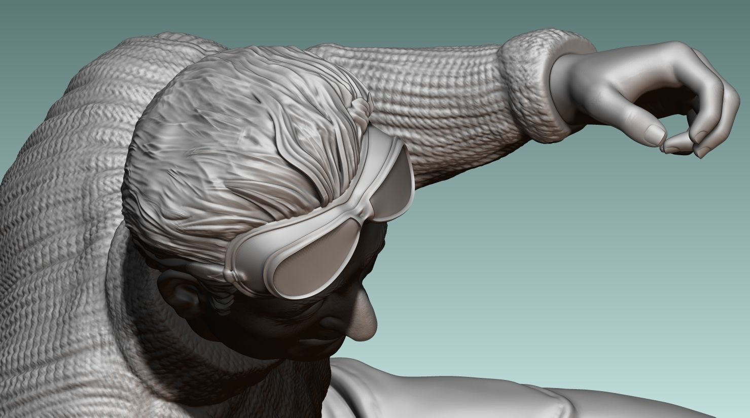 Car Driver Enzo Ferrari 3D print model_9