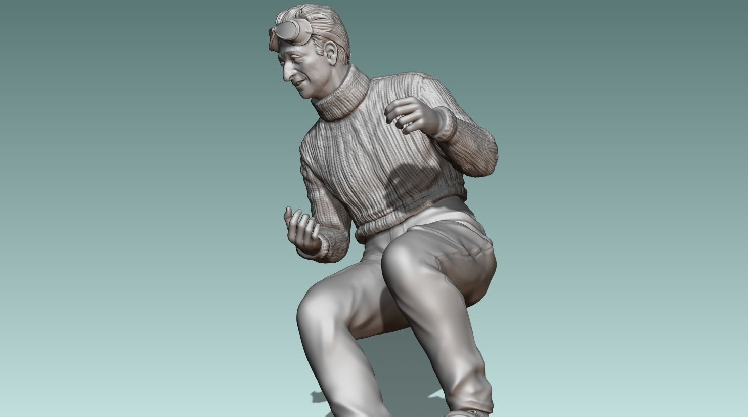 Car Driver Enzo Ferrari 3D print model_18