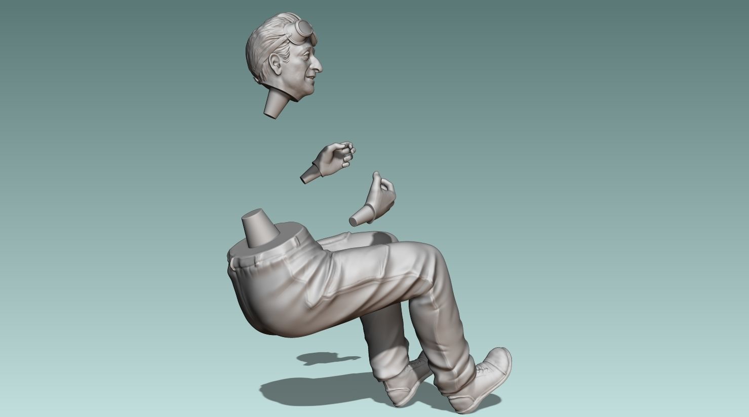 Car Driver Enzo Ferrari 3D print model_21