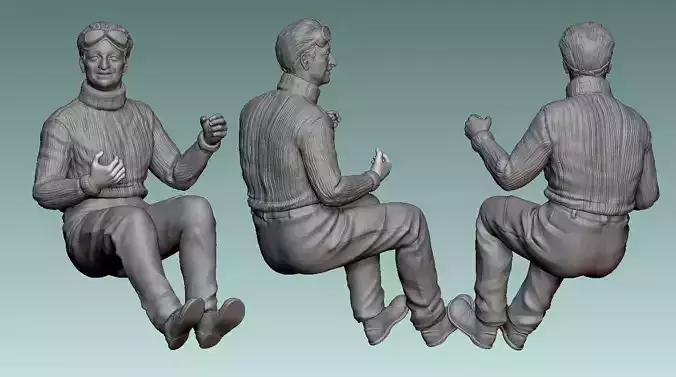 Car Driver Enzo Ferrari 3D print model